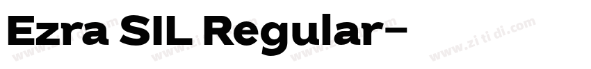 Ezra SIL Regular字体转换